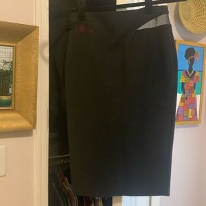 Elizabeth and James skirt with mesh cutouts near waist (front and back)